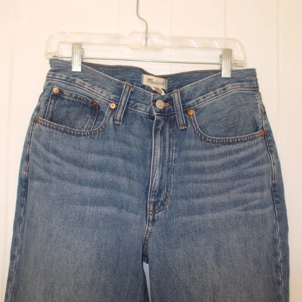 Madewell Relaxed Denim Jeans High Rise‎ Medium Wash Women's Size 27 100% Cotton